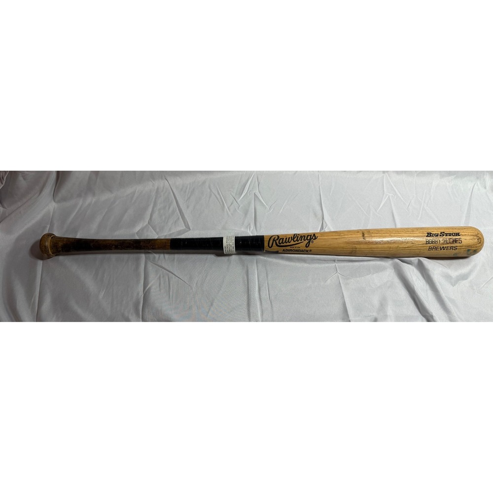 Rawlings Adirondack Big Stick Bobby Hughes Milwaukee Brewers Game Used Bat 2001